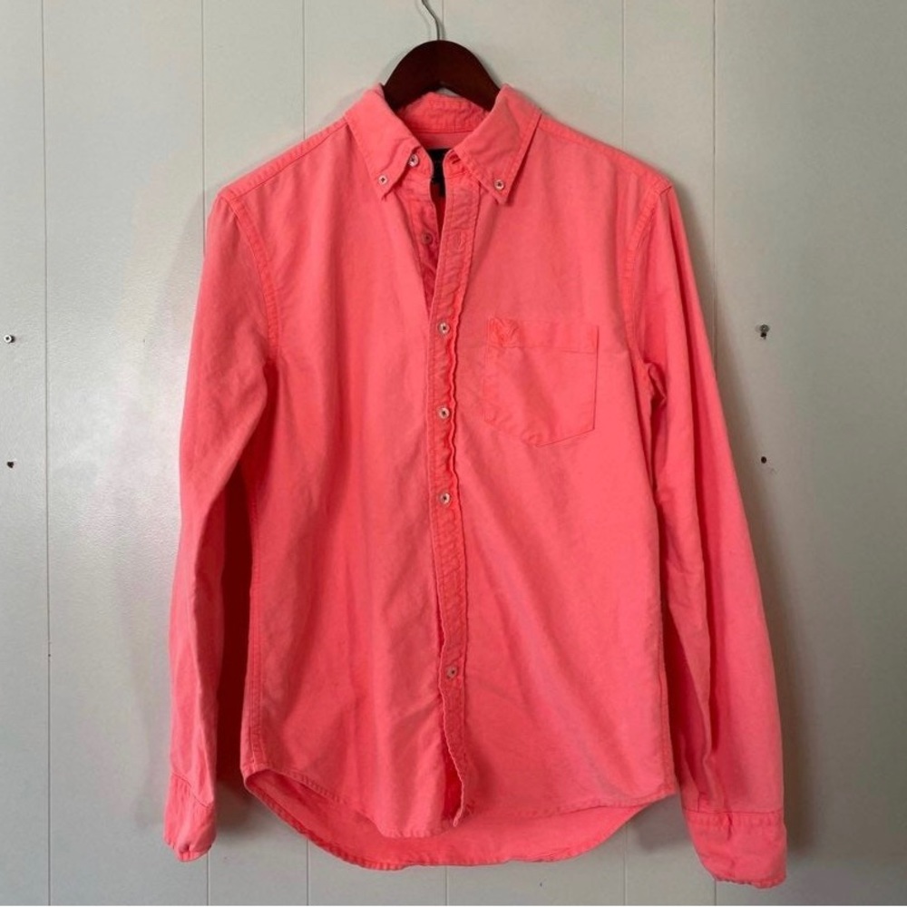 American Eagle Coral Button Up Shirt | size small